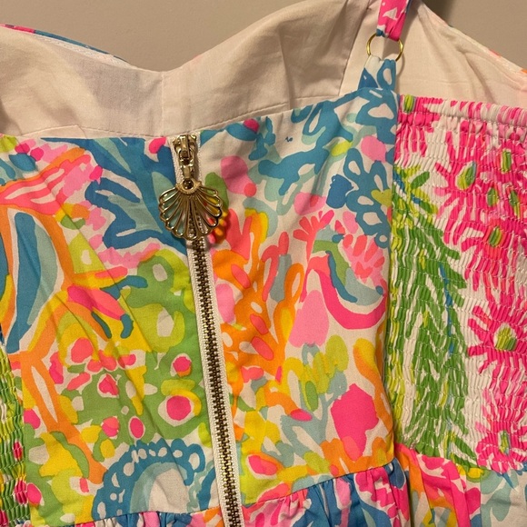 Lilly Pulitzer | Multi Lovers Coral Ardleigh Mini Dress Size 4 Easter Vacation - Picture 3 of 9